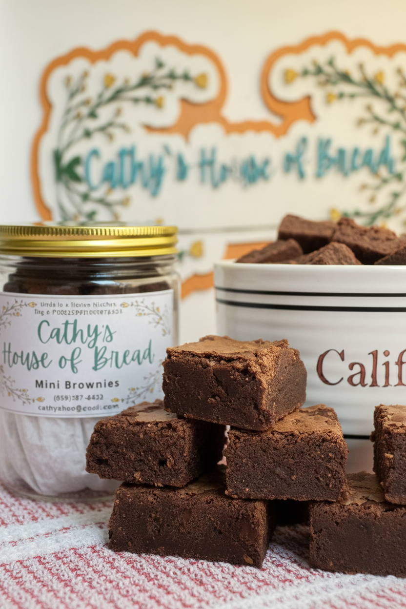 Jar Mini Brownies - Cathy's House of Bread