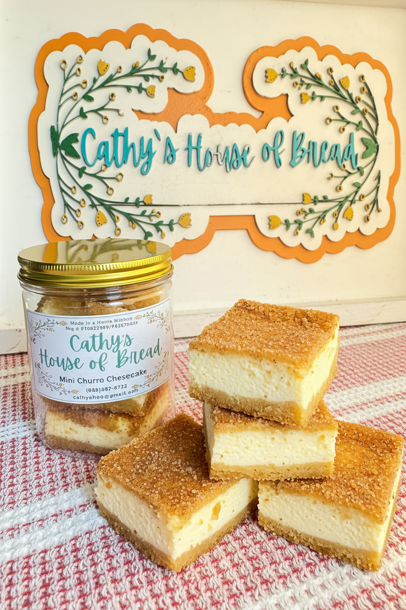 Jar Mini Churro Cheesecake - Cathy's House of Bread
